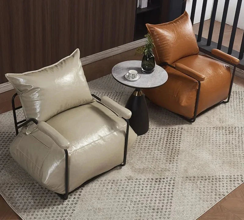 Nordic Lazy Sofa Chaise Lounge Living Room Luxury Rest Bean Bag Chaise Lounge Balcony Waterproof Wear-resistant Home Furniture Manwatstore