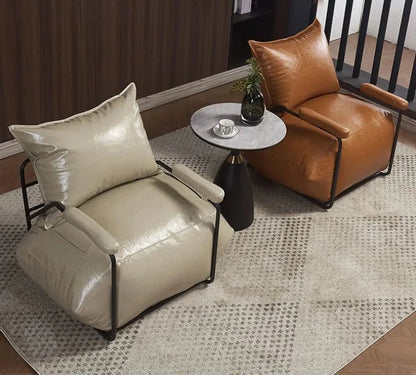 Nordic Lazy Sofa Chaise Lounge Living Room Luxury Rest Bean Bag Chaise Lounge Balcony Waterproof Wear-resistant Home Furniture Manwatstore