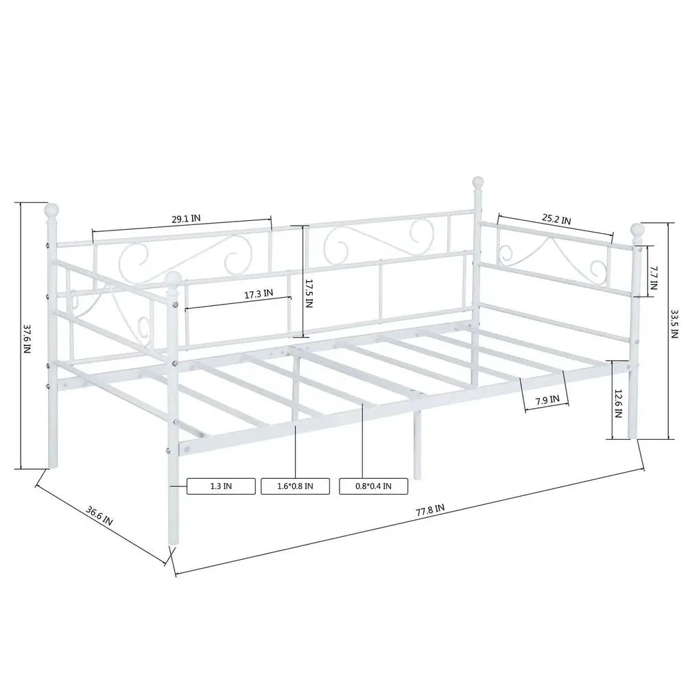NordicEase Single Daybed Frame – 3ft Guest Sofa Bed Manwatstore