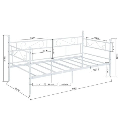 NordicEase Single Daybed Frame – 3ft Guest Sofa Bed Manwatstore