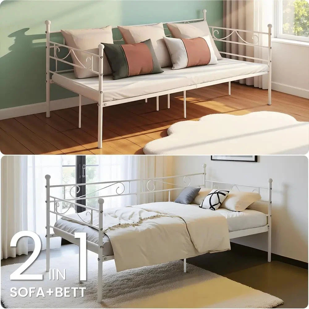 NordicEase Single Daybed Frame – 3ft Guest Sofa Bed Manwatstore