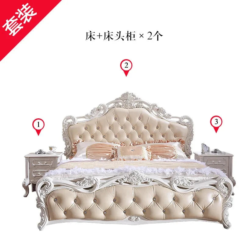 Organizer Large Bedrooms Sets Luxury Princess Luxury Full Set Bedroom Set Queen Monster Frames Camas Y Muebles Home Furniture Manwatstore