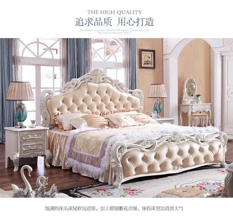 Organizer Large Bedrooms Sets Luxury Princess Luxury Full Set Bedroom Set Queen Monster Frames Camas Y Muebles Home Furniture Manwatstore