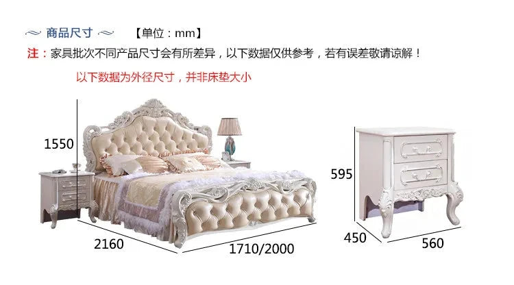 Organizer Large Bedrooms Sets Luxury Princess Luxury Full Set Bedroom Set Queen Monster Frames Camas Y Muebles Home Furniture Manwatstore