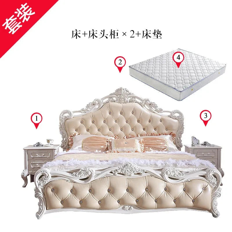 Organizer Large Bedrooms Sets Luxury Princess Luxury Full Set Bedroom Set Queen Monster Frames Camas Y Muebles Home Furniture Manwatstore
