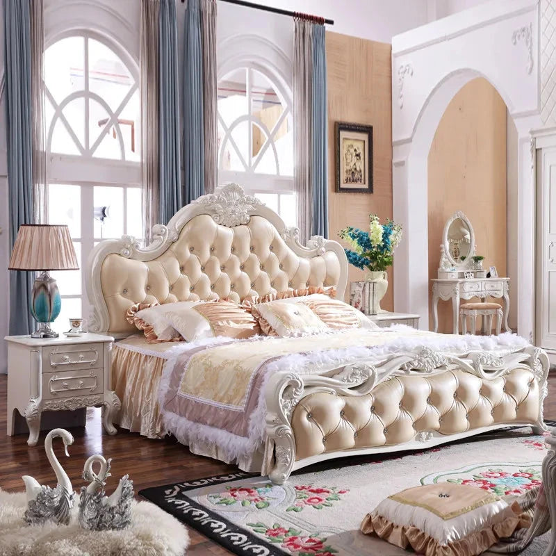 Organizer Large Bedrooms Sets Luxury Princess Luxury Full Set Bedroom Set Queen Monster Frames Camas Y Muebles Home Furniture Manwatstore