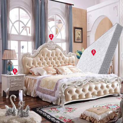 Organizer Large Bedrooms Sets Luxury Princess Luxury Full Set Bedroom Set Queen Monster Frames Camas Y Muebles Home Furniture Manwatstore