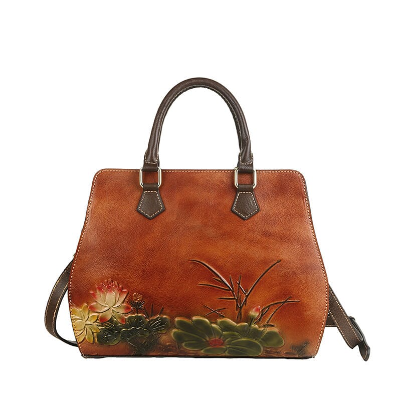 Original first layer cowhide handbags 0 Manwatstore