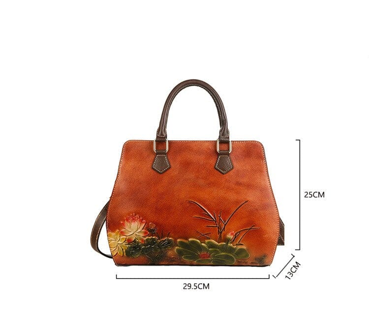 Original first layer cowhide handbags 0 Manwatstore