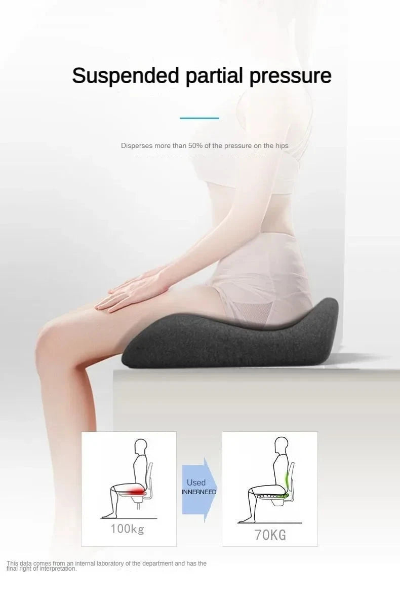 Orthopedic Memory Foam Coccyx Cushion – Tailbone & Sciatica Pain Relief Seat Pad Manwatstore