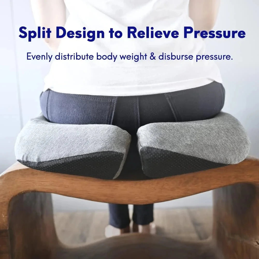Orthopedic Memory Foam Coccyx Cushion – Tailbone & Sciatica Pain Relief Seat Pad Manwatstore