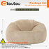 OTAUTAU Flannel/Velvet Bean Bag Chair Cover No Filler Floor Beanbag Sac Pouf Ottoman Single Sofa Frameless Furniture DD025 Manwatstore