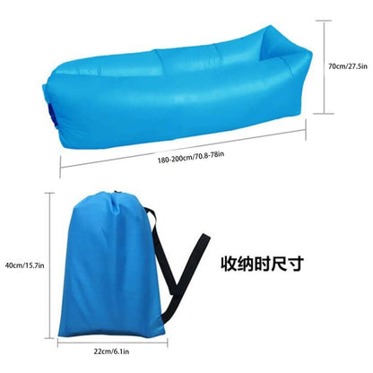 Outdoor Air Lazy Inflatable Sofa Bag Portable Camping Sofa Air Sleeping Bag Lunch Break Mattress Music Festival Concert Recliner Manwatstore
