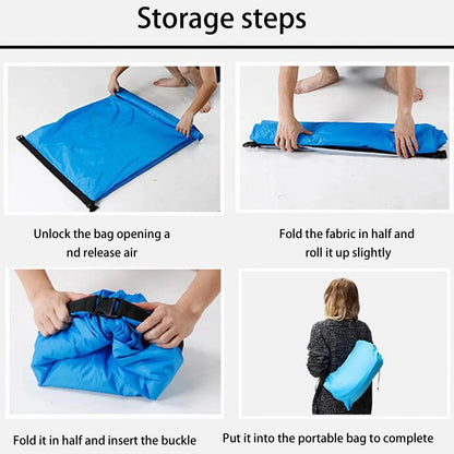 Outdoor Air Lazy Inflatable Sofa Bag Portable Camping Sofa Air Sleeping Bag Lunch Break Mattress Music Festival Concert Recliner Manwatstore