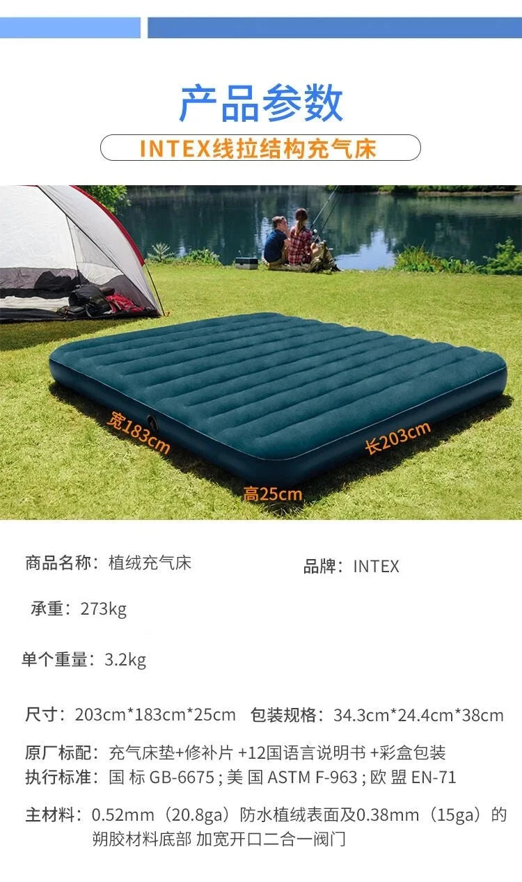 Outdoor Camping Inflatable Bed Adult Double Lazy Glamping Inflatable Bed Relaxing Comfortable Divano Gonfiabile Home Furniture Manwatstore