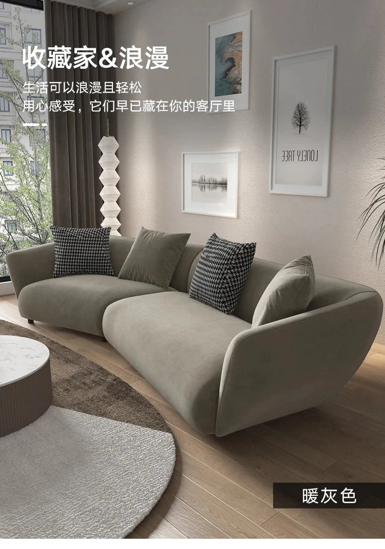 Outdoor Floor Living Room Sofas Curved Garden Lounge Minimalist Sofas Relaxing Hallway Cheap Luxury Wood Divano Home Furniture Manwatstore