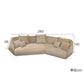 Outdoor Floor Living Room Sofas Curved Garden Lounge Minimalist Sofas Relaxing Hallway Cheap Luxury Wood Divano Home Furniture Manwatstore