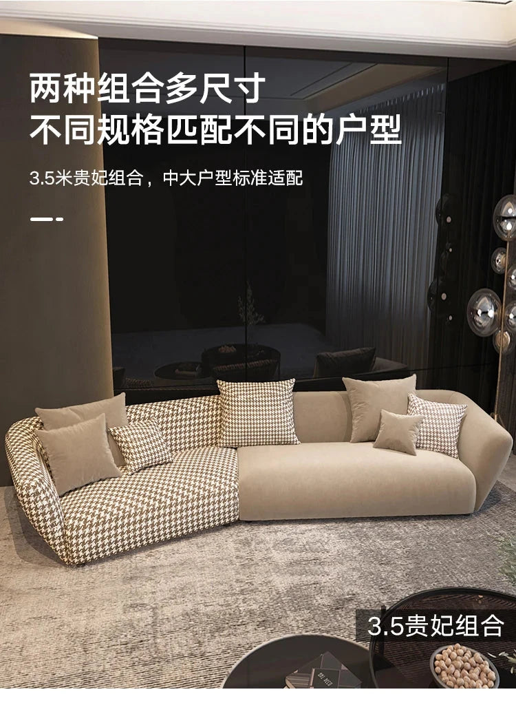 Outdoor Floor Living Room Sofas Curved Garden Lounge Minimalist Sofas Relaxing Hallway Cheap Luxury Wood Divano Home Furniture Manwatstore