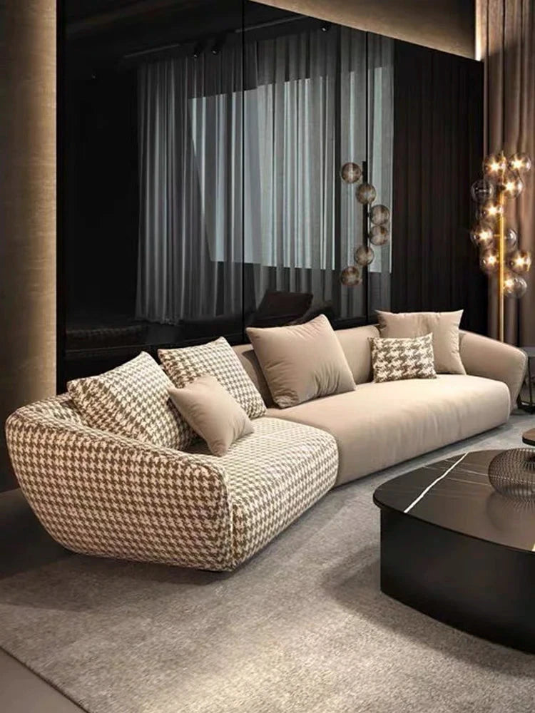 Outdoor Floor Living Room Sofas Curved Garden Lounge Minimalist Sofas Relaxing Hallway Cheap Luxury Wood Divano Home Furniture Manwatstore
