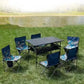 Outdoor Folding Table Easy To Install Camping Desk Aluminum Alloy Lightweight Picnic Tables Portable Storage Egg Roll Long Desks Manwatstore