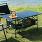 Outdoor Folding Table Easy To Install Camping Desk Aluminum Alloy Lightweight Picnic Tables Portable Storage Egg Roll Long Desks Manwatstore