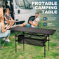 Outdoor Folding Table Easy To Install Camping Desk Aluminum Alloy Lightweight Picnic Tables Portable Storage Egg Roll Long Desks Manwatstore