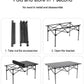 Outdoor Folding Table Easy To Install Camping Desk Aluminum Alloy Lightweight Picnic Tables Portable Storage Egg Roll Long Desks Manwatstore