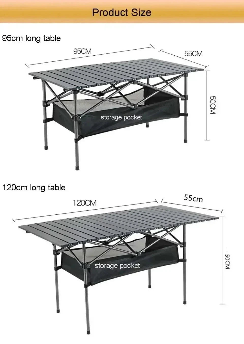 Outdoor Folding Table Easy To Install Camping Desk Aluminum Alloy Lightweight Picnic Tables Portable Storage Egg Roll Long Desks Manwatstore