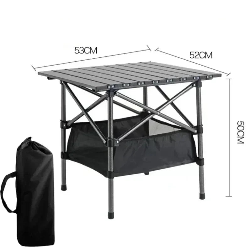 Outdoor Folding Table Easy To Install Camping Desk Aluminum Alloy Lightweight Picnic Tables Portable Storage Egg Roll Long Desks Manwatstore