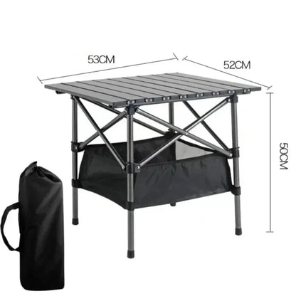 Outdoor Folding Table Easy To Install Camping Desk Aluminum Alloy Lightweight Picnic Tables Portable Storage Egg Roll Long Desks Manwatstore