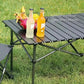 Outdoor Folding Table Easy To Install Camping Desk Aluminum Alloy Lightweight Picnic Tables Portable Storage Egg Roll Long Desks Manwatstore