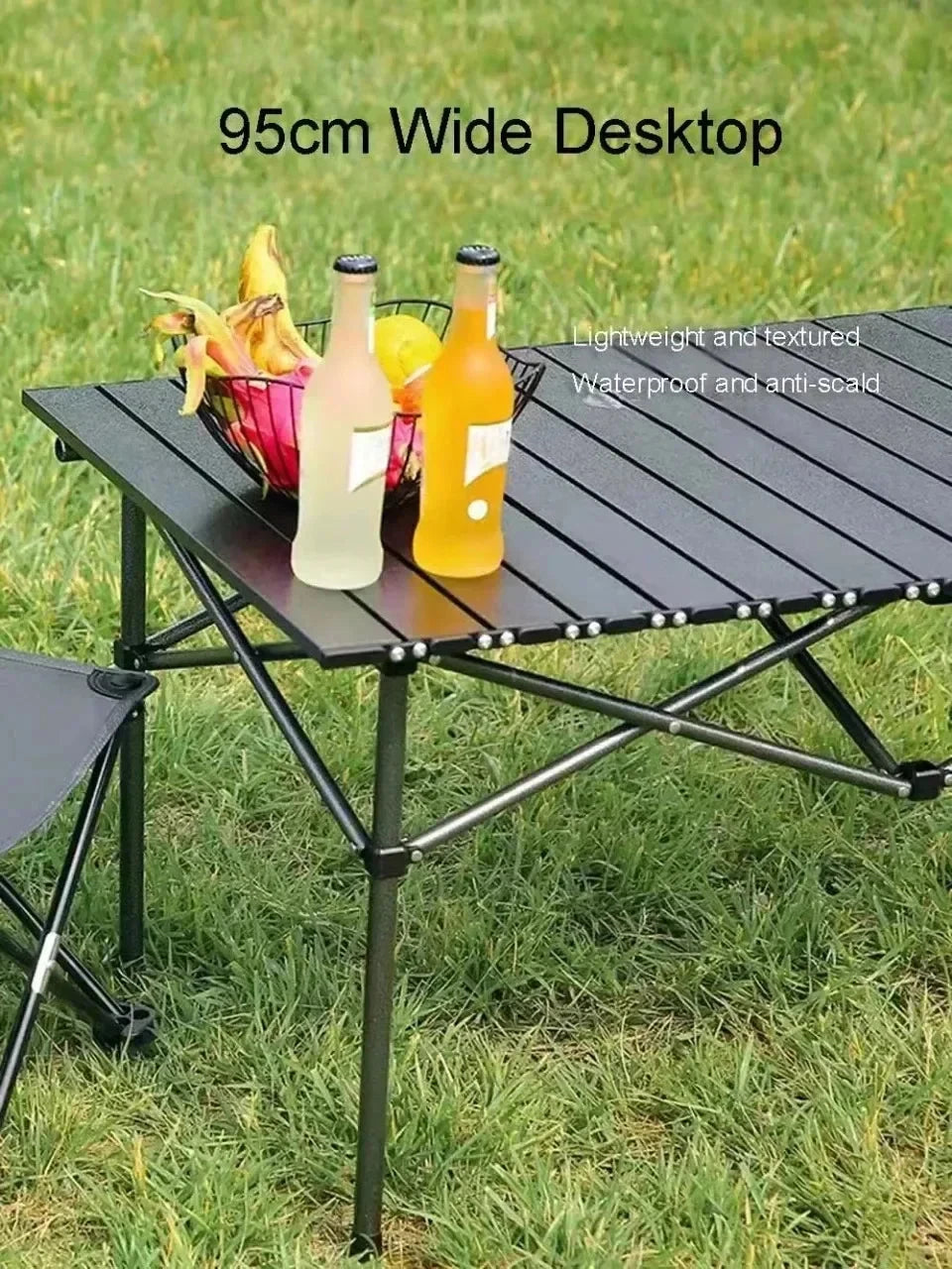 Outdoor Folding Table Easy To Install Camping Desk Aluminum Alloy Lightweight Picnic Tables Portable Storage Egg Roll Long Desks Manwatstore