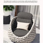 Outdoor Rattan Patio Furniture Set Cushioned Wicker Loveseat Garden Backyard Porch Sofa All Weather Durable Manwatstore