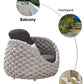 Outdoor Rattan Patio Furniture Set Cushioned Wicker Loveseat Garden Backyard Porch Sofa All Weather Durable Manwatstore