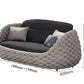 Outdoor Rattan Patio Furniture Set Cushioned Wicker Loveseat Garden Backyard Porch Sofa All Weather Durable Manwatstore