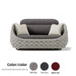 Outdoor Rattan Patio Furniture Set Cushioned Wicker Loveseat Garden Backyard Porch Sofa All Weather Durable Manwatstore