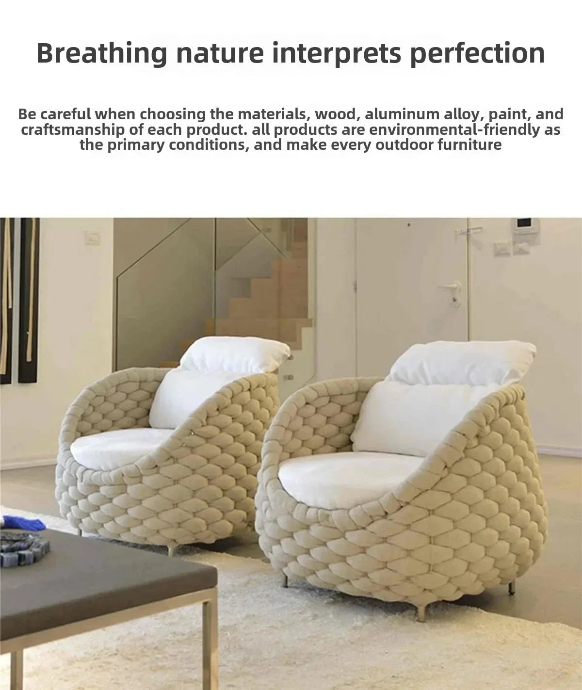Outdoor Rattan Patio Furniture Set Cushioned Wicker Loveseat Garden Backyard Porch Sofa All Weather Durable Manwatstore