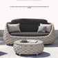 Outdoor Rattan Patio Furniture Set Cushioned Wicker Loveseat Garden Backyard Porch Sofa All Weather Durable Manwatstore