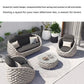 Outdoor Rattan Patio Furniture Set Cushioned Wicker Loveseat Garden Backyard Porch Sofa All Weather Durable Manwatstore