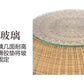 Outdoor sofa courtyard terrace rattan three-piece set coffee table circular garden leisure rattan furniture combination rattan Manwatstore
