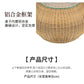 Outdoor sofa courtyard terrace rattan three-piece set coffee table circular garden leisure rattan furniture combination rattan Manwatstore