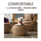 Outdoor sofa courtyard terrace rattan three-piece set coffee table circular garden leisure rattan furniture combination rattan Manwatstore