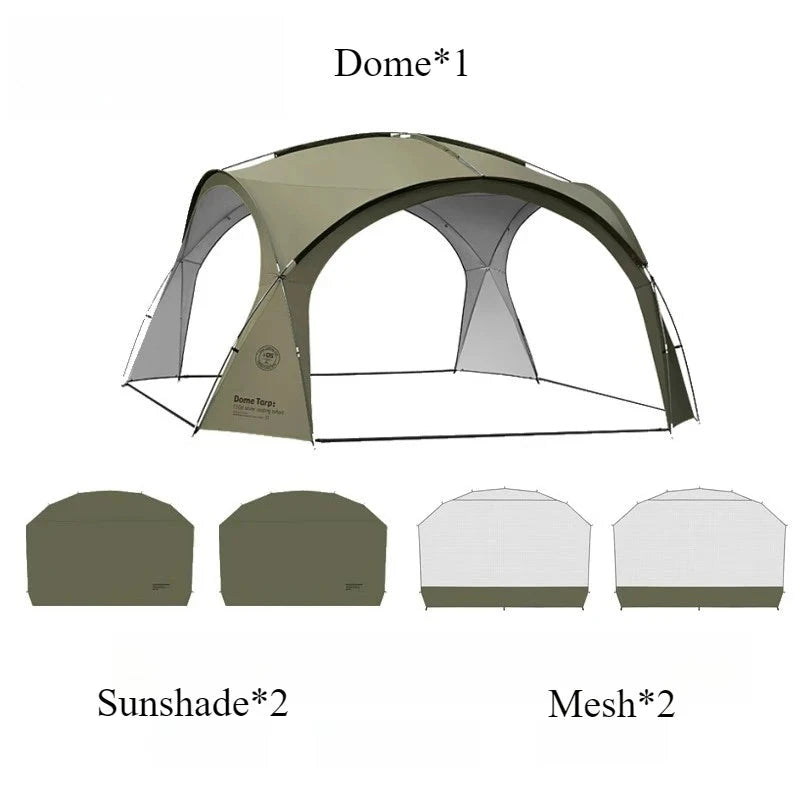 Outdoor Summer Sunshade Camping Canopy Comfortable Portable Waterproof Hiking Shelters Picnic Parties Camping Equipment Manwatstore