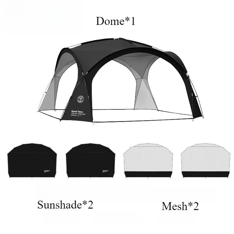 Outdoor Summer Sunshade Camping Canopy Comfortable Portable Waterproof Hiking Shelters Picnic Parties Camping Equipment Manwatstore