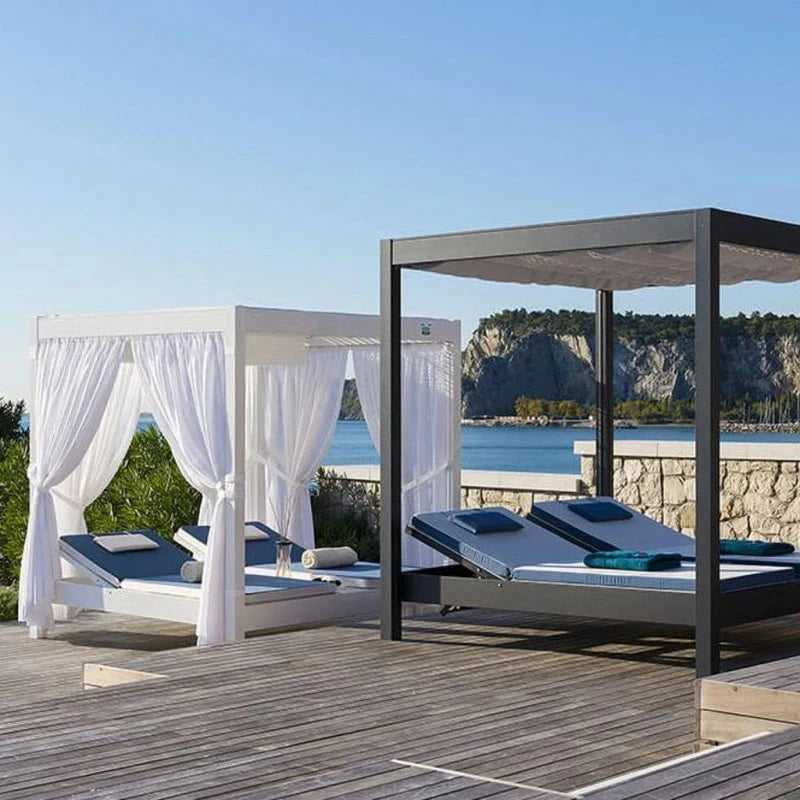 Outside Furniture Pool Outdoor Bed Canada Luxury Garden Patio Daybed Canopy Beach Day Bed Swimming Pool Cabana Beds Outdoor Manwatstore