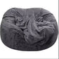 Oversized Gray Bean Bag Chair - Giant Pouf Sofa Bed | Relax Lounge Furniture UK (No Filling) Oversized Bean Bag Chair Cover (No Filling) Manwatstore