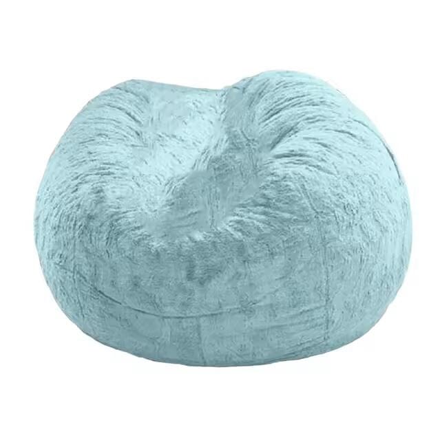 Oversized Gray Bean Bag Chair - Giant Pouf Sofa Bed | Relax Lounge Furniture UK (No Filling) Oversized Bean Bag Chair Cover (No Filling) Manwatstore
