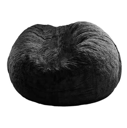 Oversized Gray Bean Bag Chair - Giant Pouf Sofa Bed | Relax Lounge Furniture UK (No Filling) Oversized Bean Bag Chair Cover (No Filling) Manwatstore