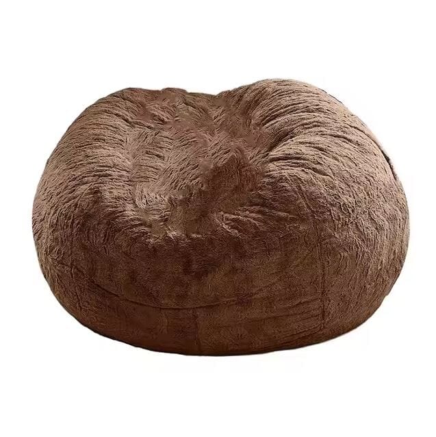 Oversized Gray Bean Bag Chair - Giant Pouf Sofa Bed | Relax Lounge Furniture UK (No Filling) Oversized Bean Bag Chair Cover (No Filling) Manwatstore