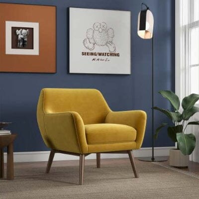 Panom Gold Velvet Lounge Chair 0 Manwatstore